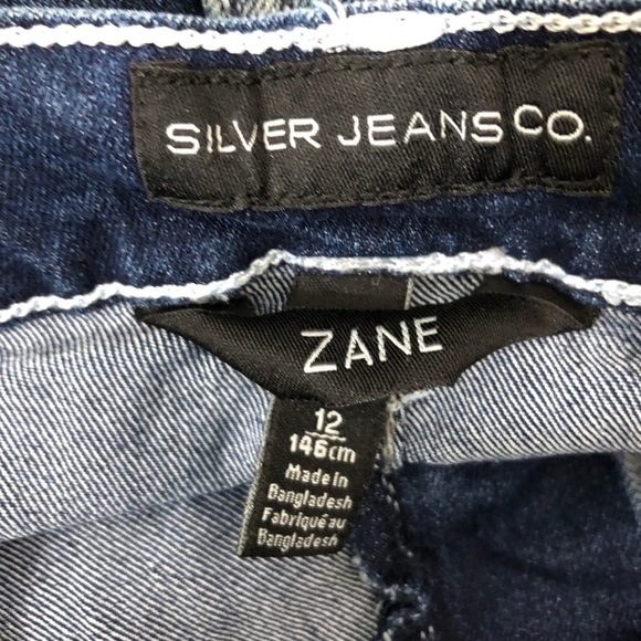 Girls Silver Jeans. 30/26. Has adjustable elastic band waist . - Picture 7 of 10